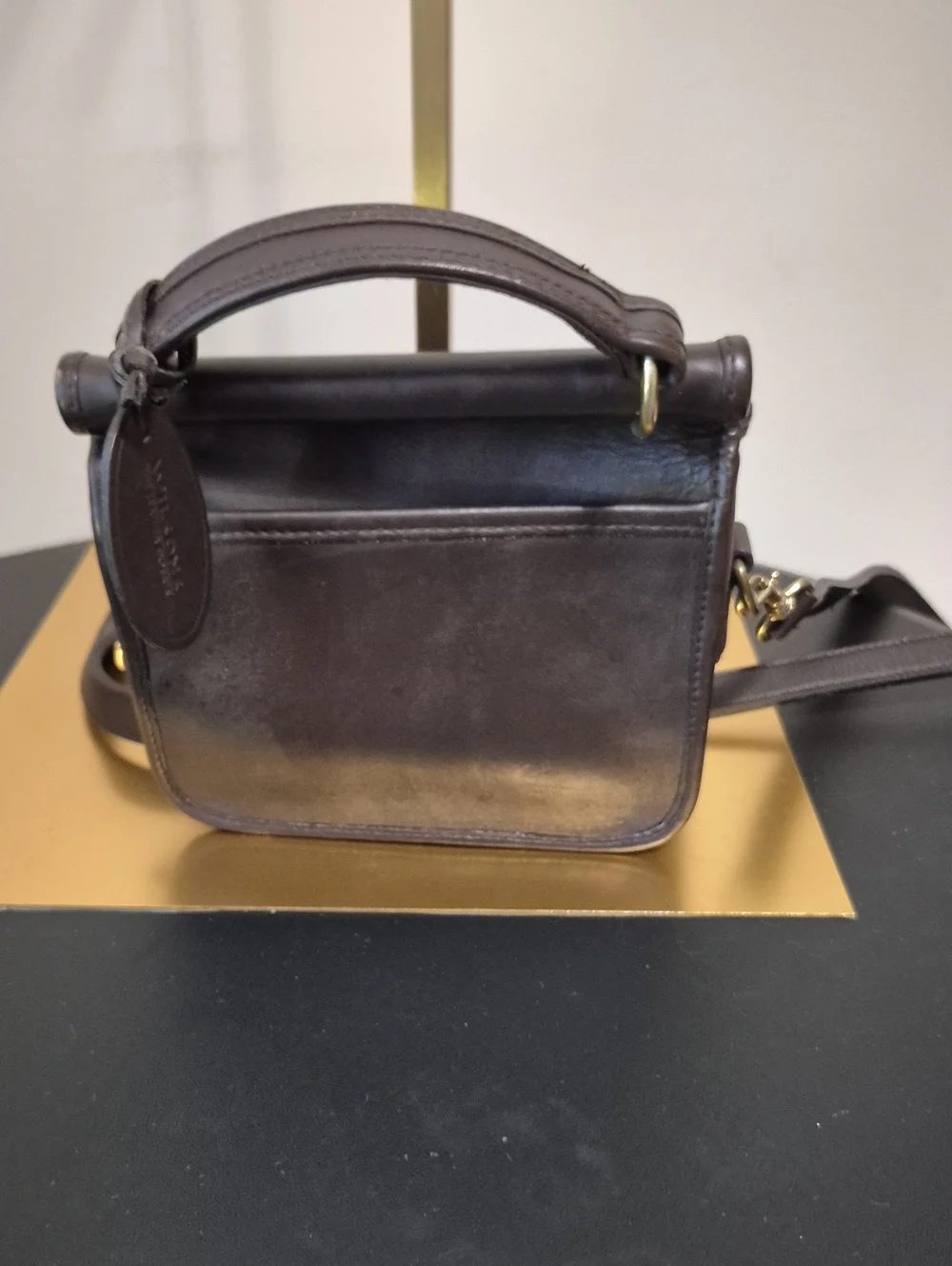 Wilsons Leather Dark Brown Top-Handle Satchel